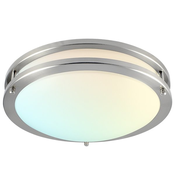 Luxrite 12 Inch LED Flush Mount Ceiling Light 5 CCT Selectable 2700K-5000K 14W 1120LM Dimmable LR23281-1PK